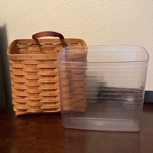 Longaberger handwoven wall basket.